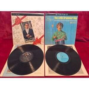 Christmas vinyl 59 perry como and 65 little drummer boy vg+